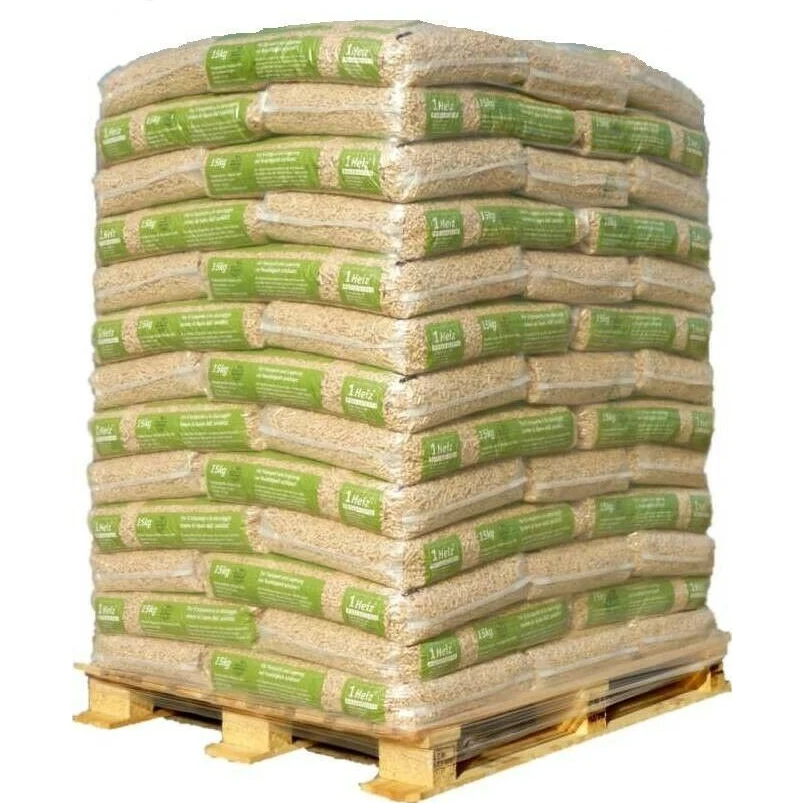 1Heiz Holzpellets – Palette mit 65 Säcken (15 kg je Sack)